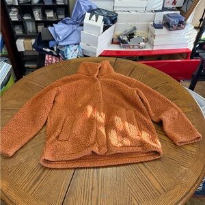 Women's Sherpa Puffer Jacket - Orange